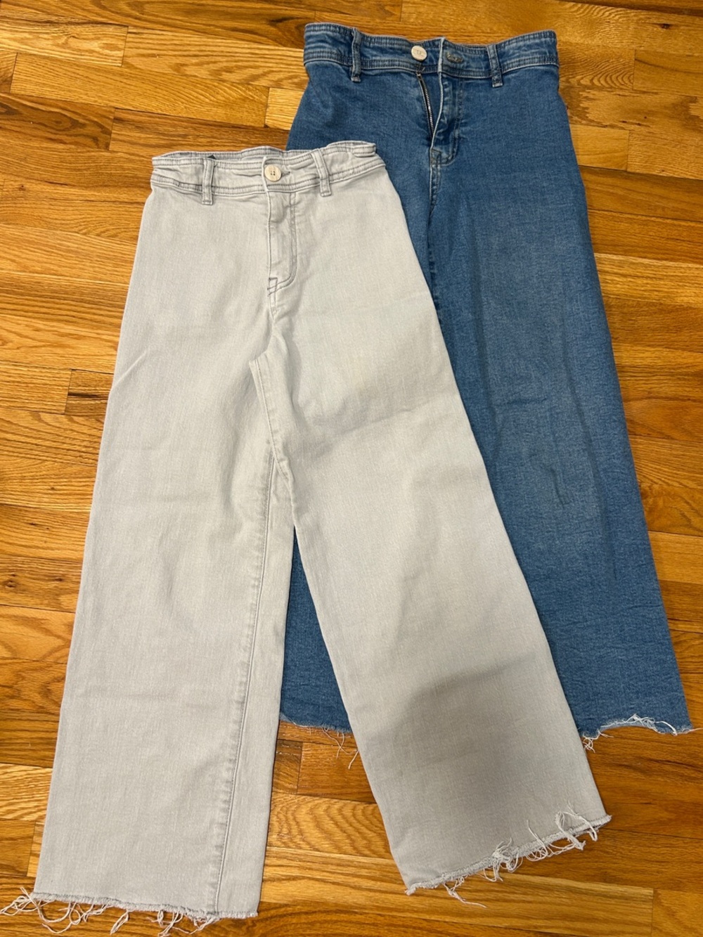 Zara Marine Jeans Blue and Grey Girls Size 10